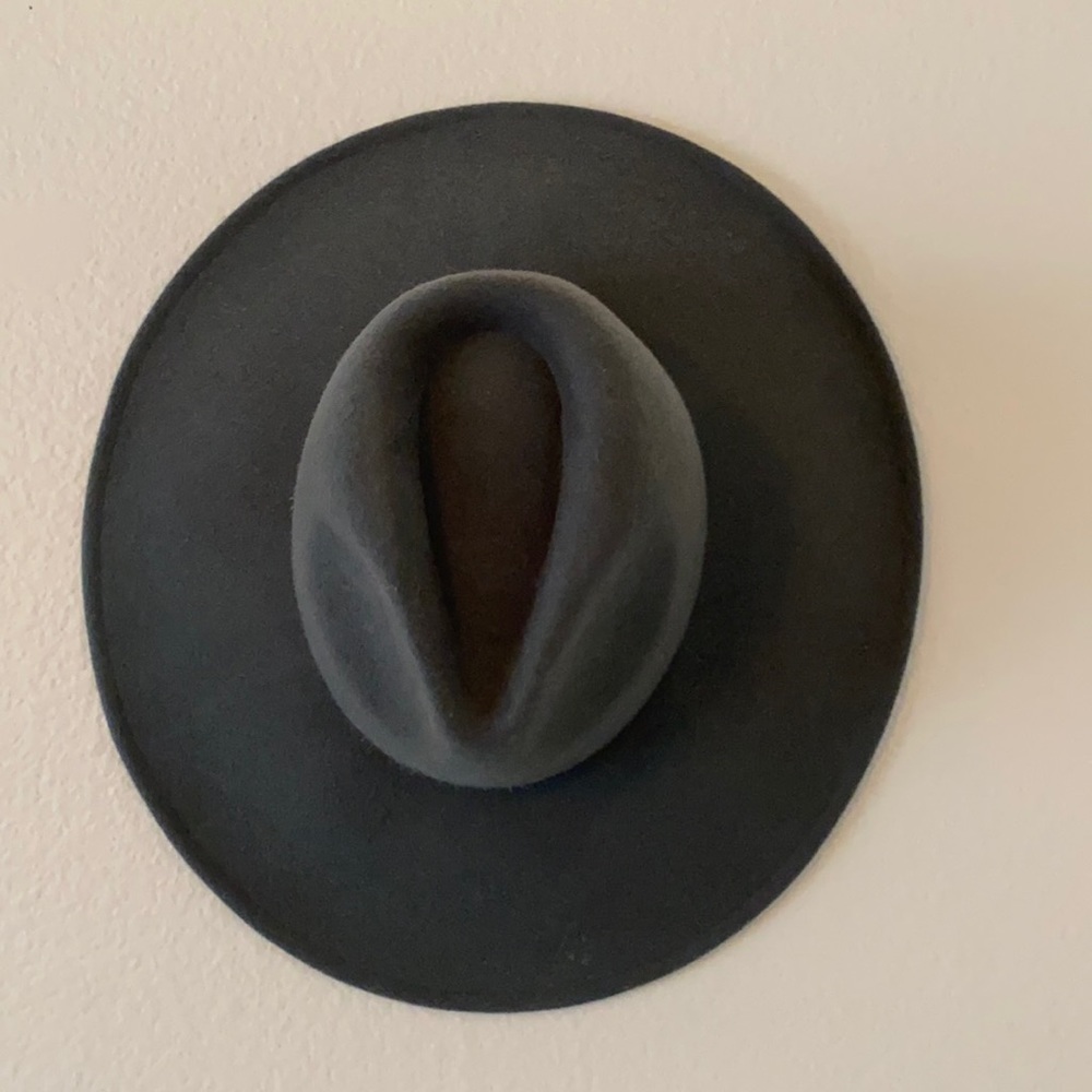 forest green boutique wide brim hat